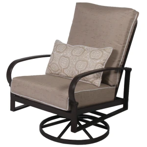 Madison Aluminum Outdoor Commercial Swivel Dining Chair