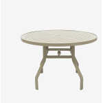 Aluminum Punched Top 48 Inch Patio Table - Heavy Duty Laguna Series - Image 1