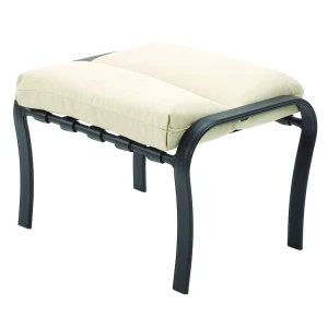 Rosetta Aluminum Outdoor Commercial Cushioned Chair Ottoman