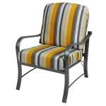 Rosetta Aluminum Commercial Outdoor Lounge Chair - Image 1