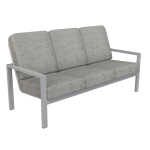 Vectra Aluminum Commercial Outdoor Patio Sofa - Image 1