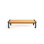 Heritage 6' Recycled Plastic Bench Without Back - Commercial Outdoor Bench - Image 2