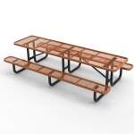 Commercial 10 ft Portable Rectangular Picnic Table -120 in - Image 7