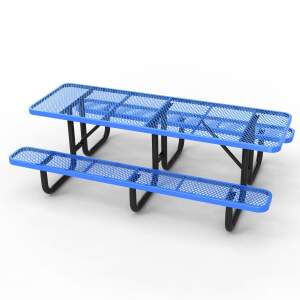 Commercial 8 ft Portable Rectangular Picnic Table - 8ft