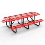 Commercial 8 ft Portable Rectangular Picnic Table - 8ft - Image 3